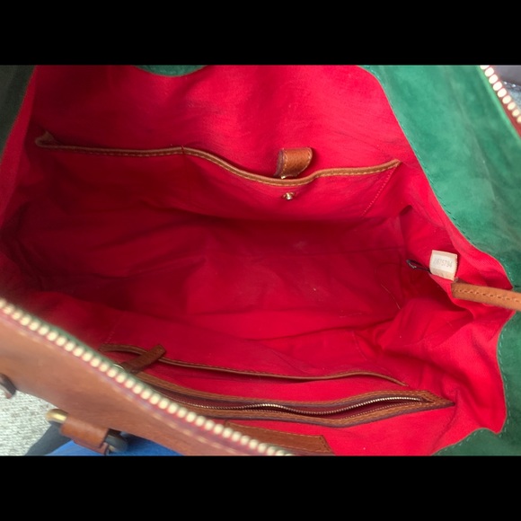 Dooney & Bourke Leather Florentine Satchel/Wallet - Picture 4 of 8